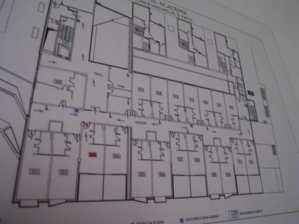 Zimmerplan Hotel Academia