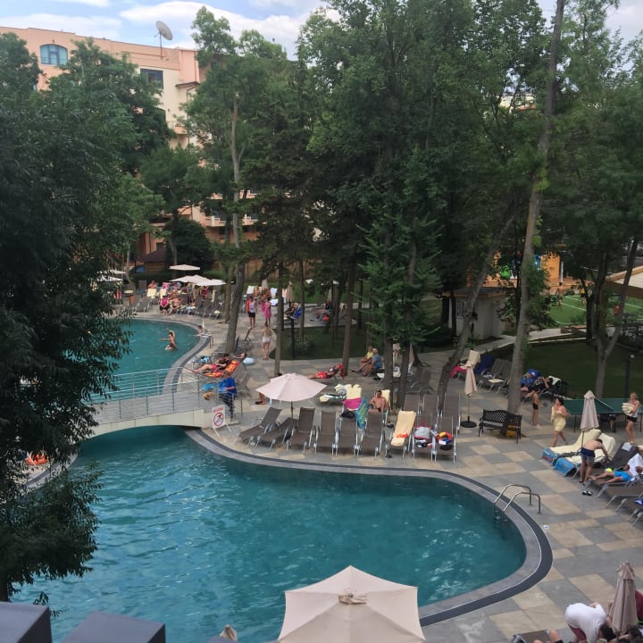 Pool vom Balkon aus HVD Club Bor
