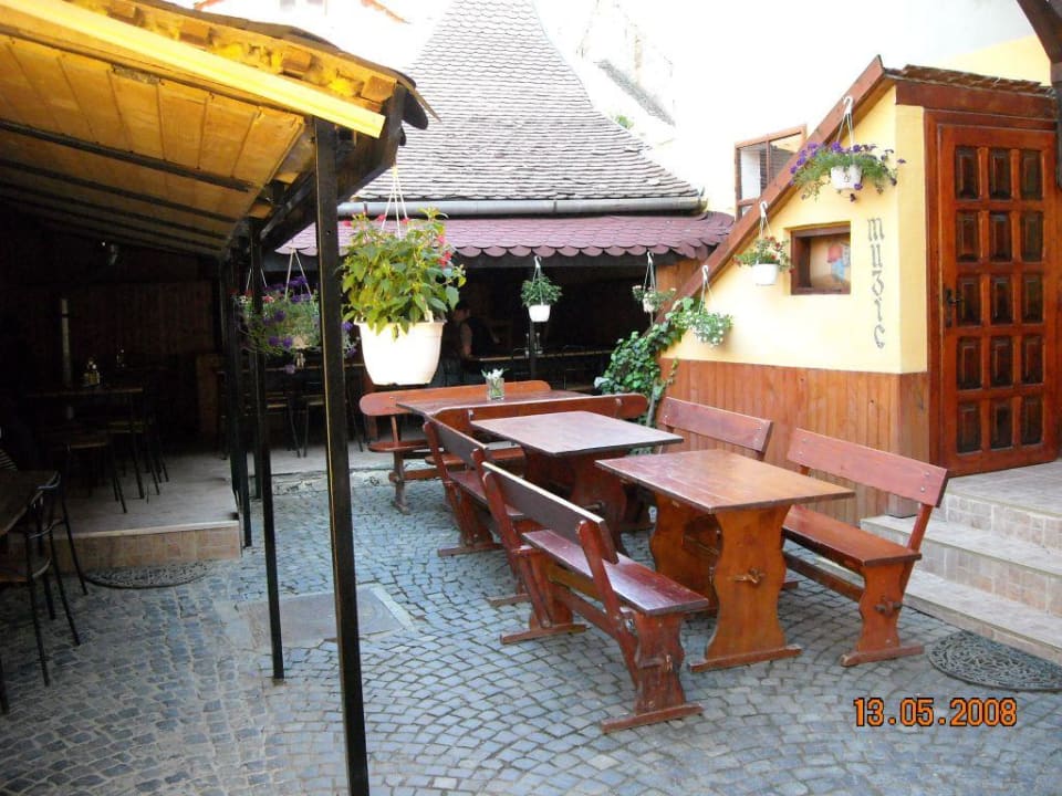 Terrasse Burg Hostel Sighisoara