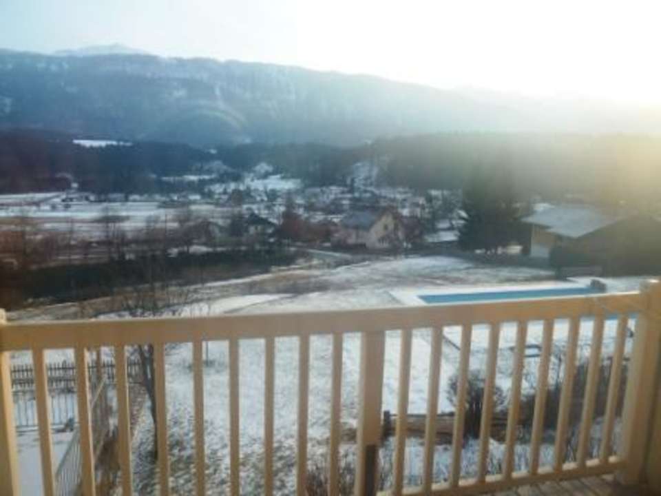 Ausblick vom Zimmer Landhaus Knura