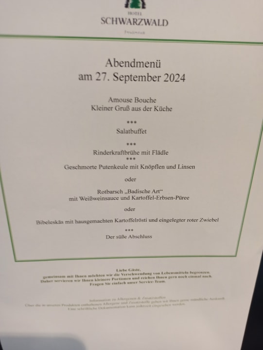 Gastro Hotel Schwarzwald Freudenstadt