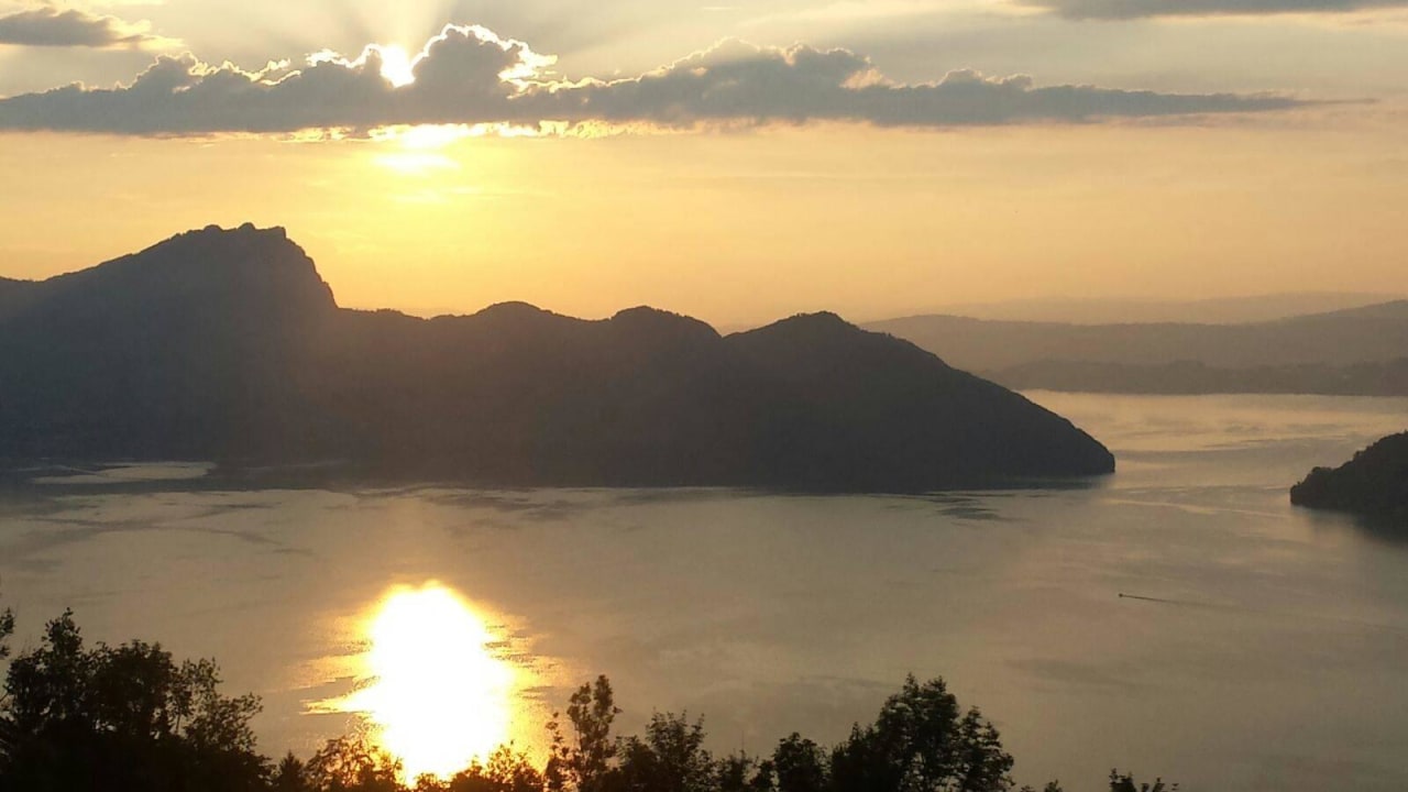 Sonnenuntergang Seeblick Höhenhotel