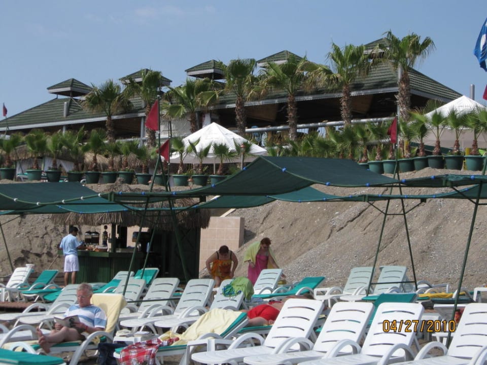 Aussicht vom Strand nach oben Botanik Hotel & Resort