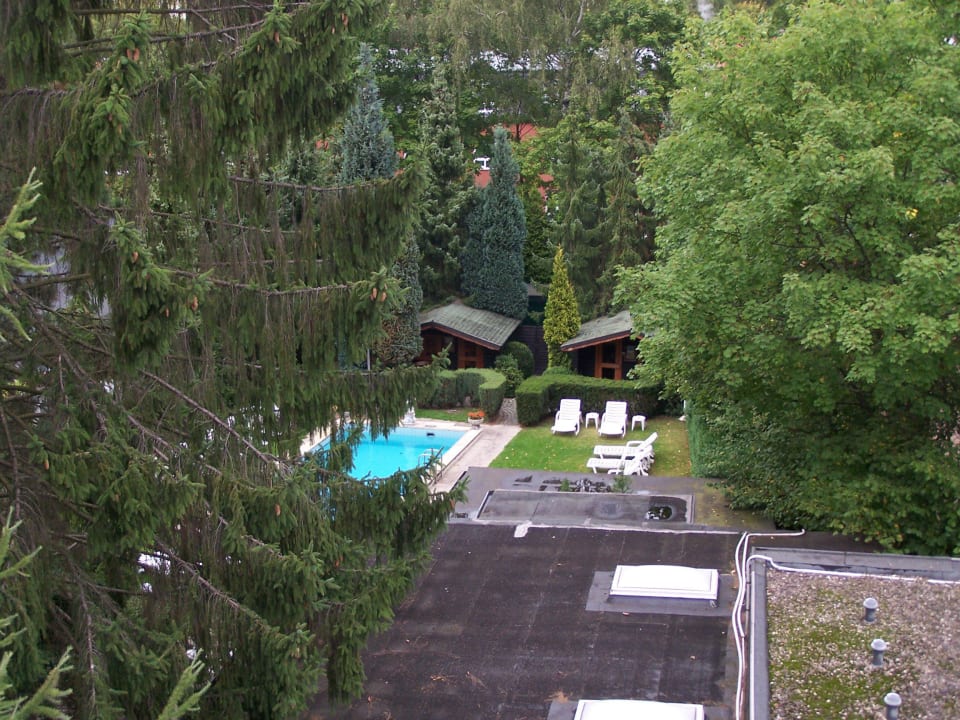Blick nach hinten aus dem Hotel Hotel Am Oppspring