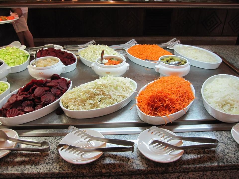 Büffet Salat Hauptrestaurant Hotel Riu Funana
