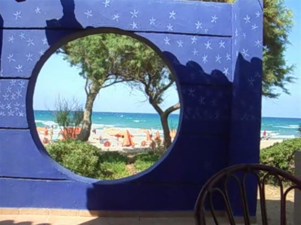 Blick von der Poolbar zum Meer Eliros Mare