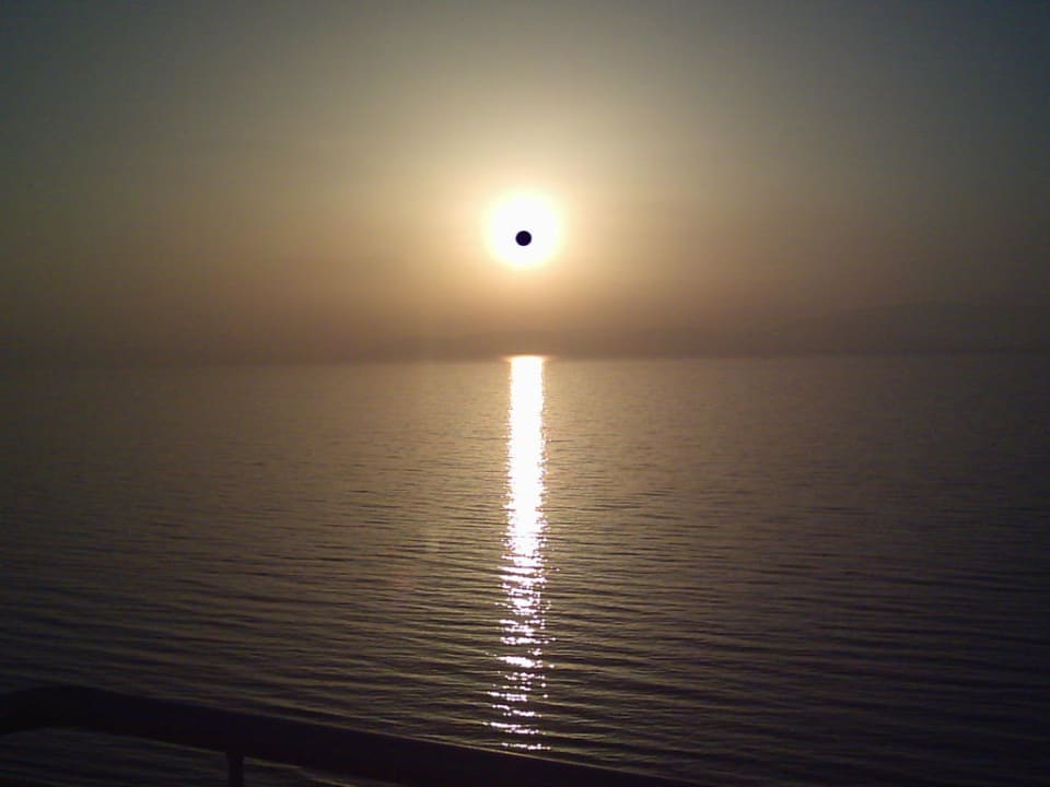 Sonnenuntergang mit Hintergrund die Insel Samos Hotel Ephesia