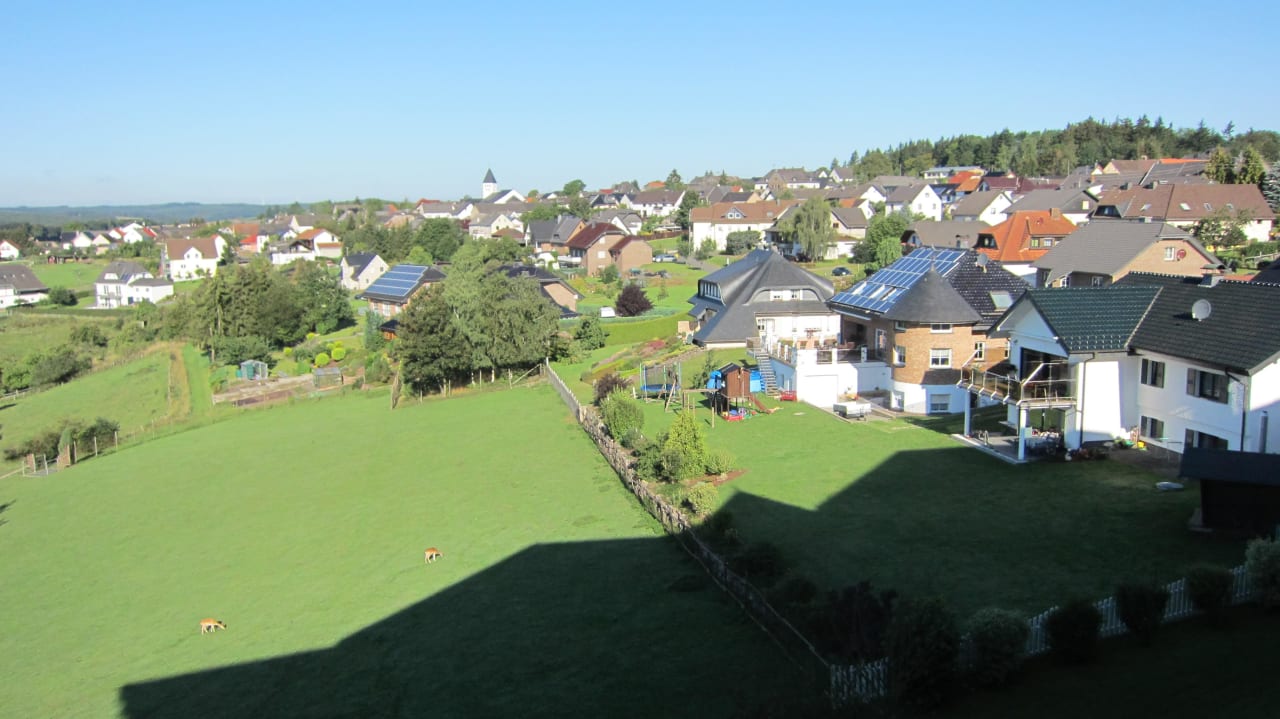 Blick vom Zimmer 208 und 209 auf Wershofen Hotel Kastenholz