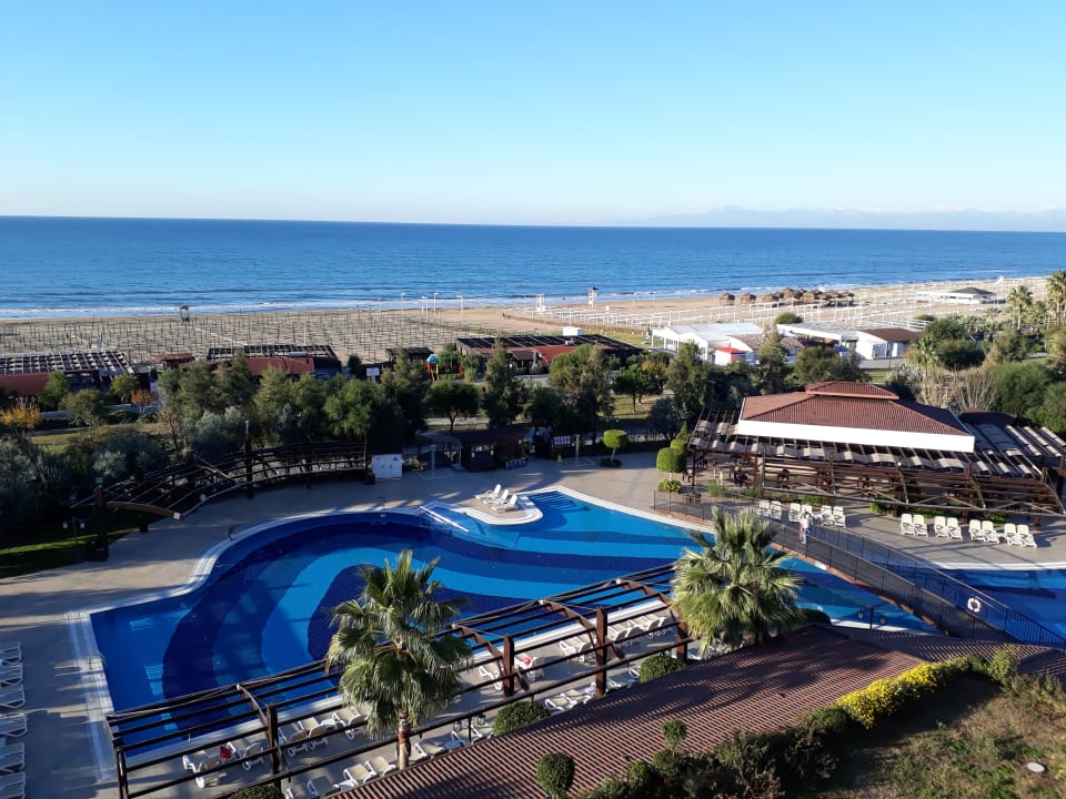 Wunderschöne Aussicht von unserem Zimmer Adalya Ocean Deluxe