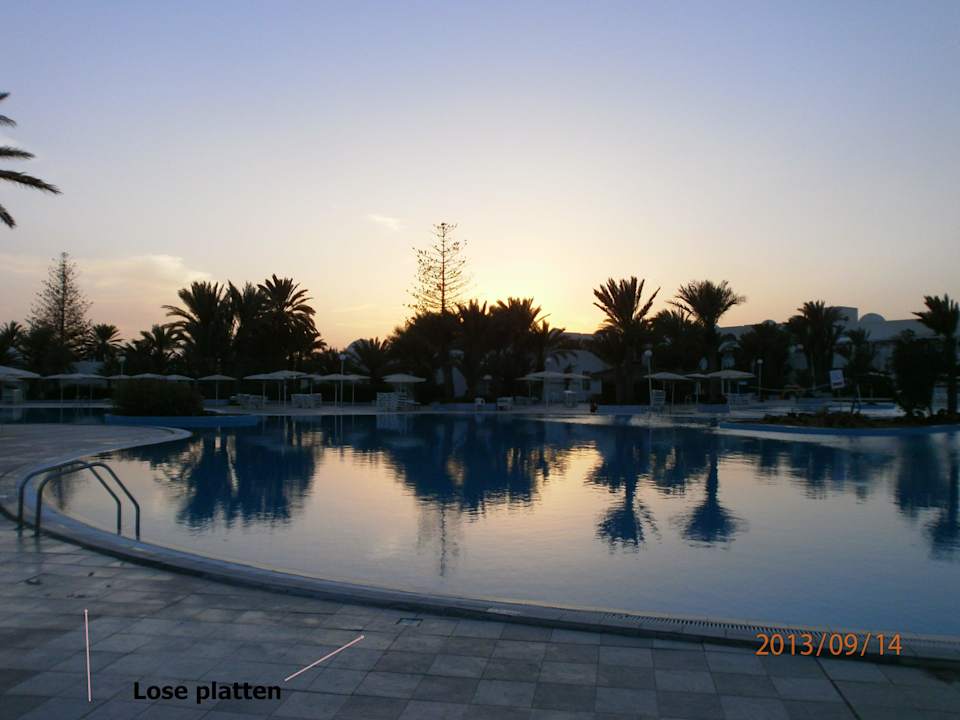 Sonnenuntergang vom Pool Hotel El Mouradi Djerba Menzel