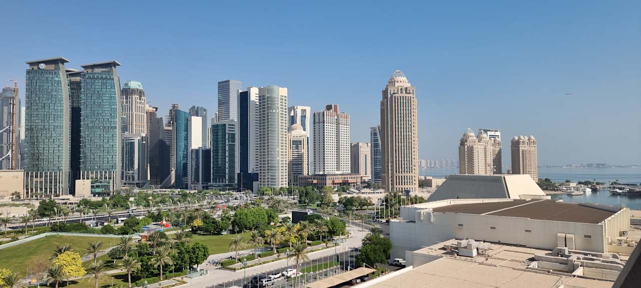 Ausblick Sheraton Grand Doha Resort & Convention Hotel
