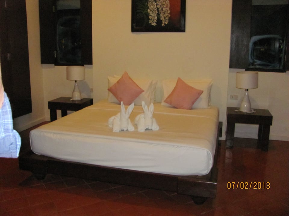 Unser Zimmer bei der Ankunft am Abend Lamai Wanta Beach Resort