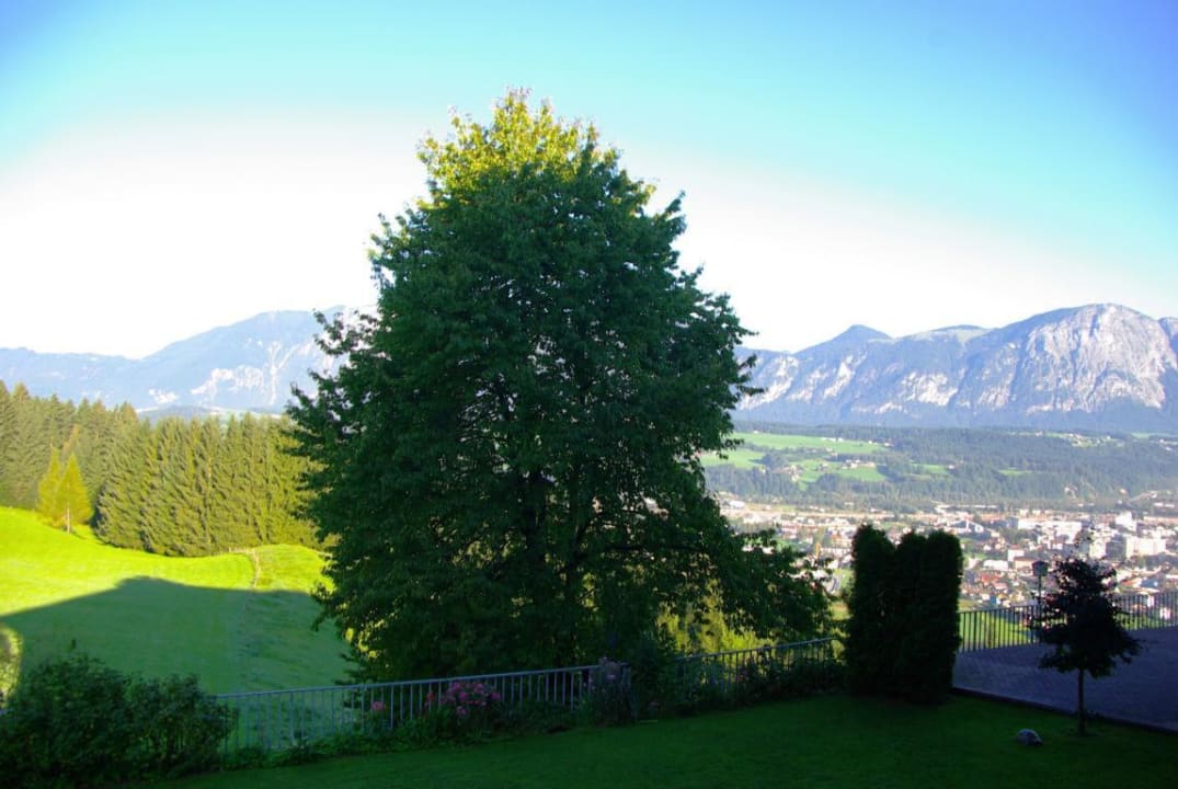 Vom Garten aus Hotel Hennersbergerhof