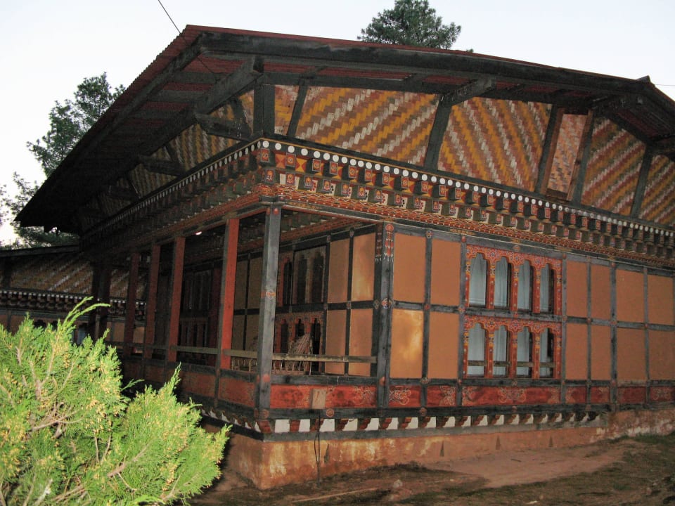 "Unser" Bungalow von aussen Olathang Hotel