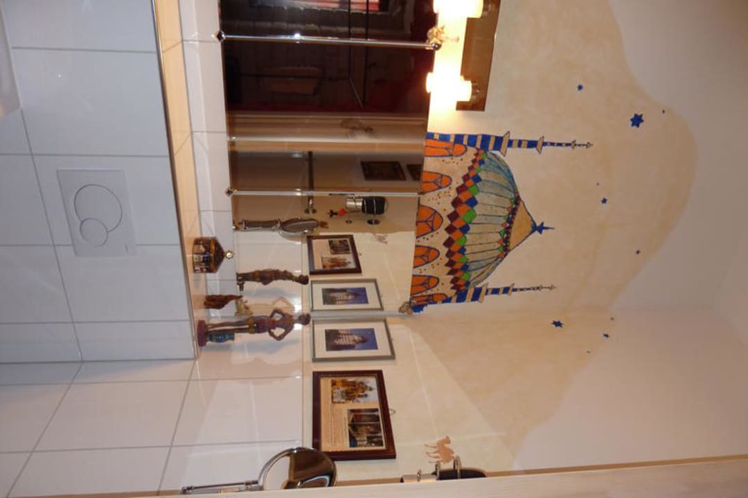 Badezimmer liebevoll gestaltet Hotel City Oase