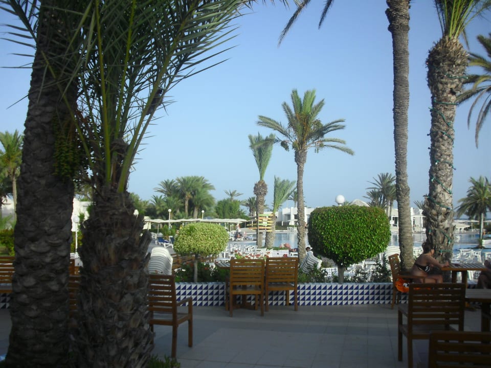 Von der Bar auf den Pool Hotel El Mouradi Djerba Menzel