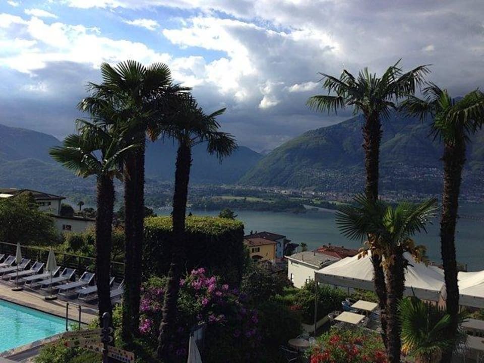 Traumhafter Blick vom Restaurant Balkon Hotel La Campagnola