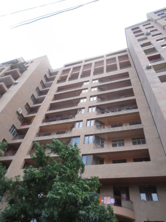 Mein Balkon im obersten Stock rechts Hotel 14th Floor