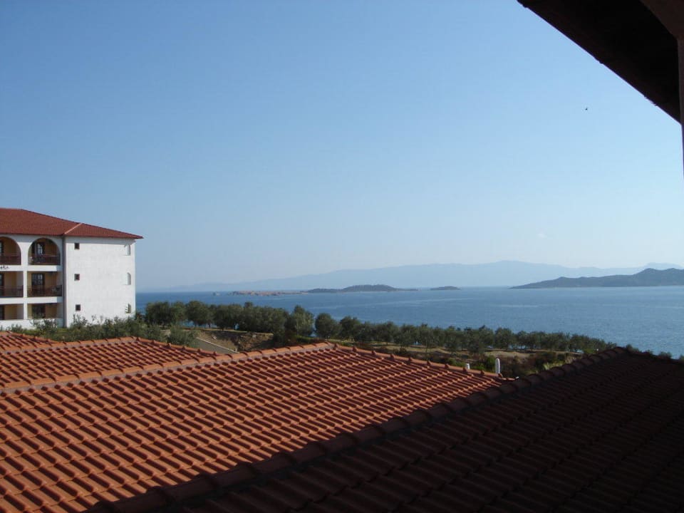 Meer vom Balkon aus Akrathos Beach Hotel