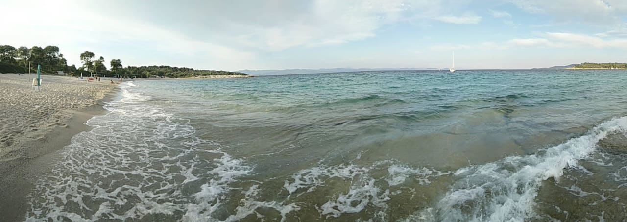 Plaża - zatoka Chrousso Hotel Chrousso Village