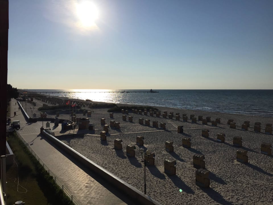 Balkon 2. Etage, was will man Meer? Strandhotel Grömitz