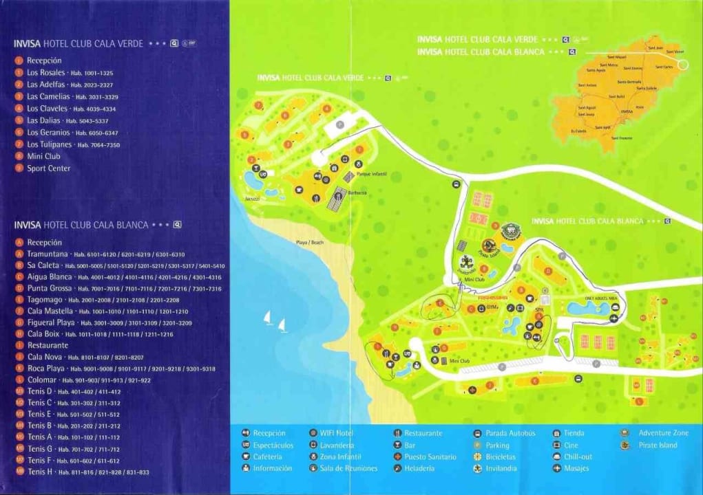 "Resort-Übersichtsplan mit..." Invisa Figueral Resort Cala Blanca ...
