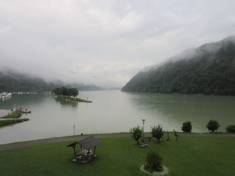 Morgennebel an der Schlinge Riverresort Donauschlinge