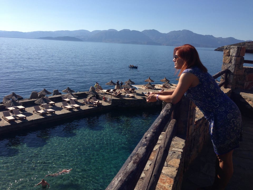 Widok na plaże AQUILA Elounda Village Hotel