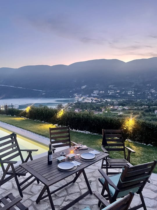 Ausblick Pnoes Villas Vasiliki Lefkada