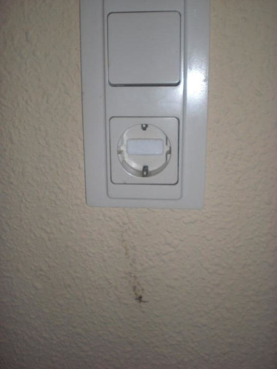 Der Lichtschalter am Eingang Garden Saladina