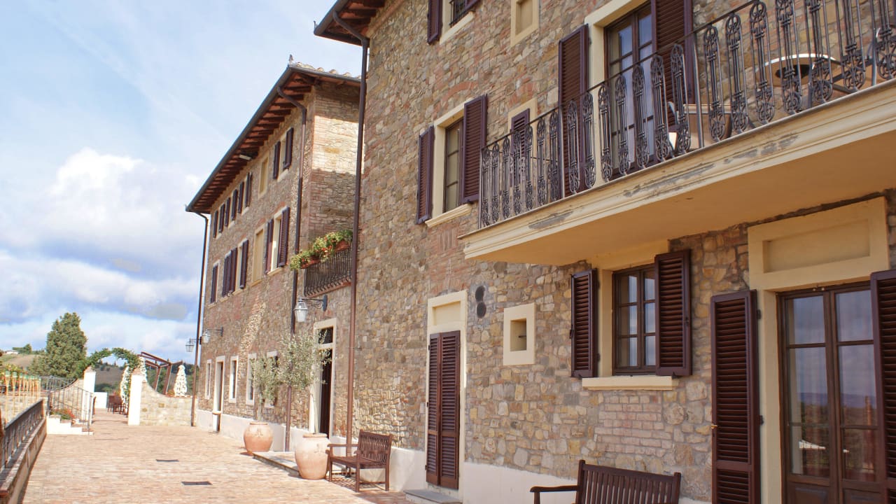 Großflächige Terrasse Villa San Filippo