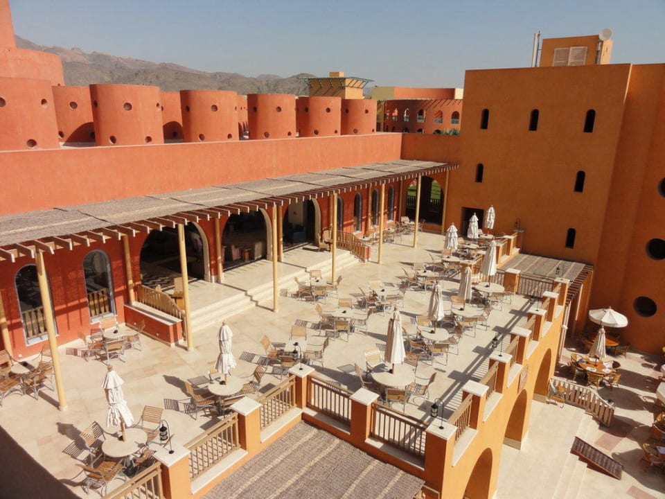 Terrasse du restaurant principal Strand Beach Resort Taba Heights