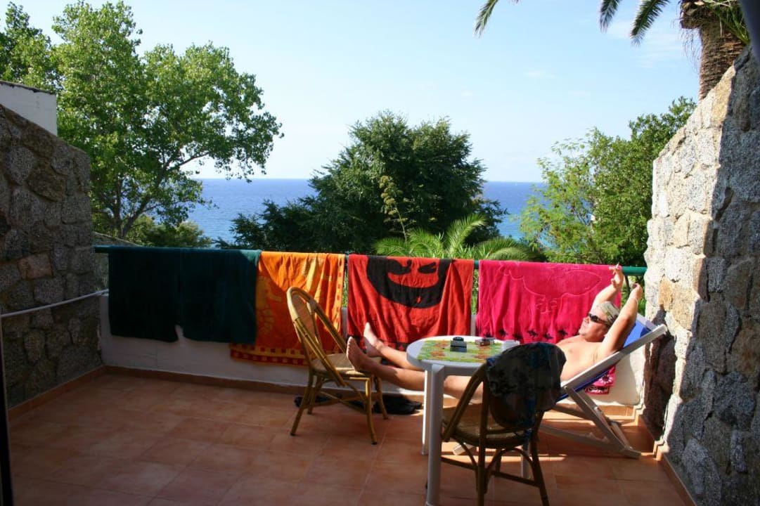 Der Balkon von Zimmer 805 Aldiana Club Rocca Nettuno Calabria