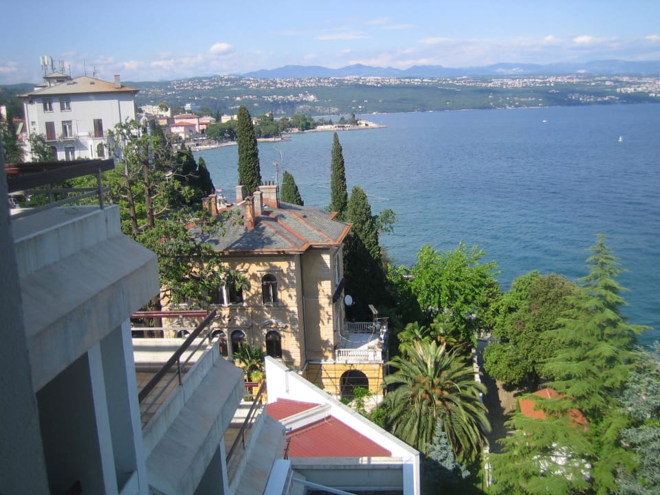 Balkonausblick Richtung Opatija/Rijeka Hotel Admiral