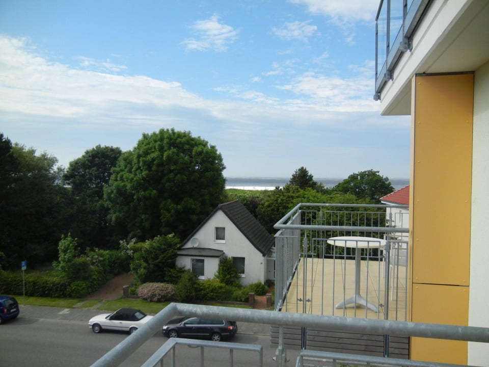 Balkon (leider ohne Windschutz) Duhner Strandhus