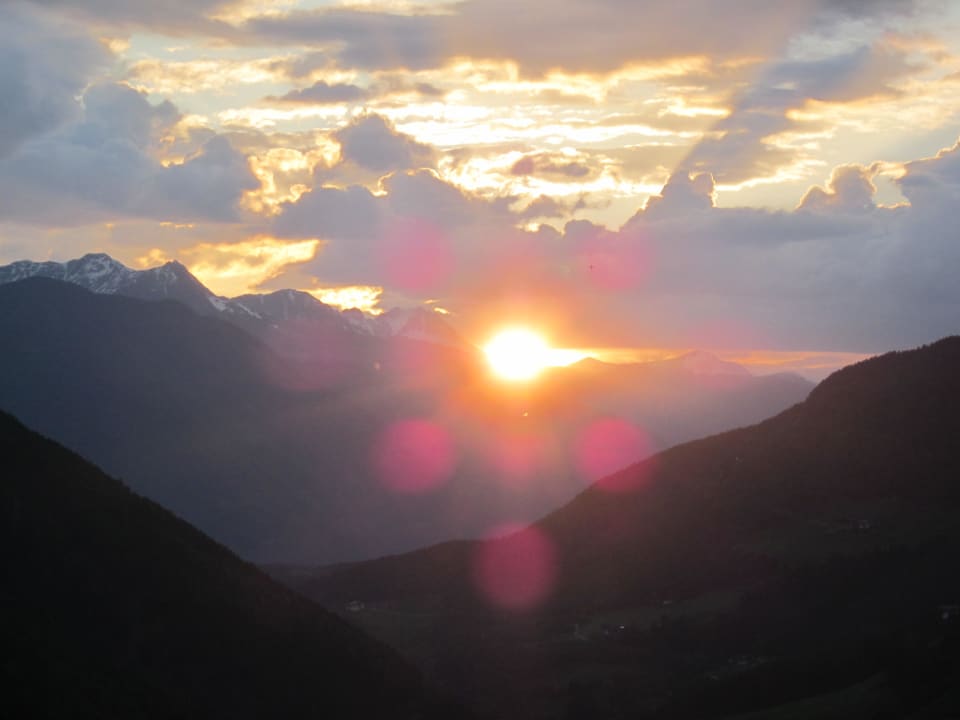 Blick von der Terrasse - einfach traumhaft Hotel Bergschlössl
