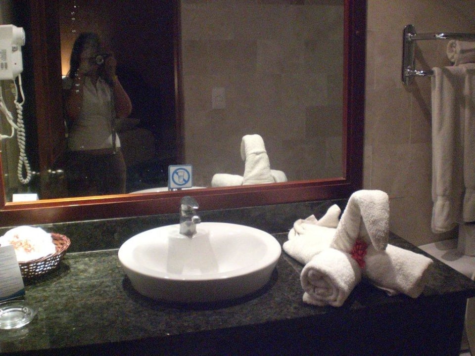 Badezimmer mit Verzierung Wyndham Alltra Samana