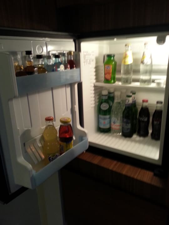 Gefüllte Minibar, jedoch sehr teuer Radisson Blu Hotel Milan