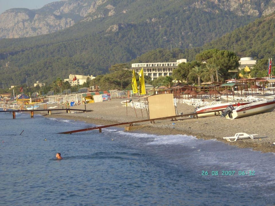 Strandansicht vom Steg aus Ulusoy Kemer Holiday Club