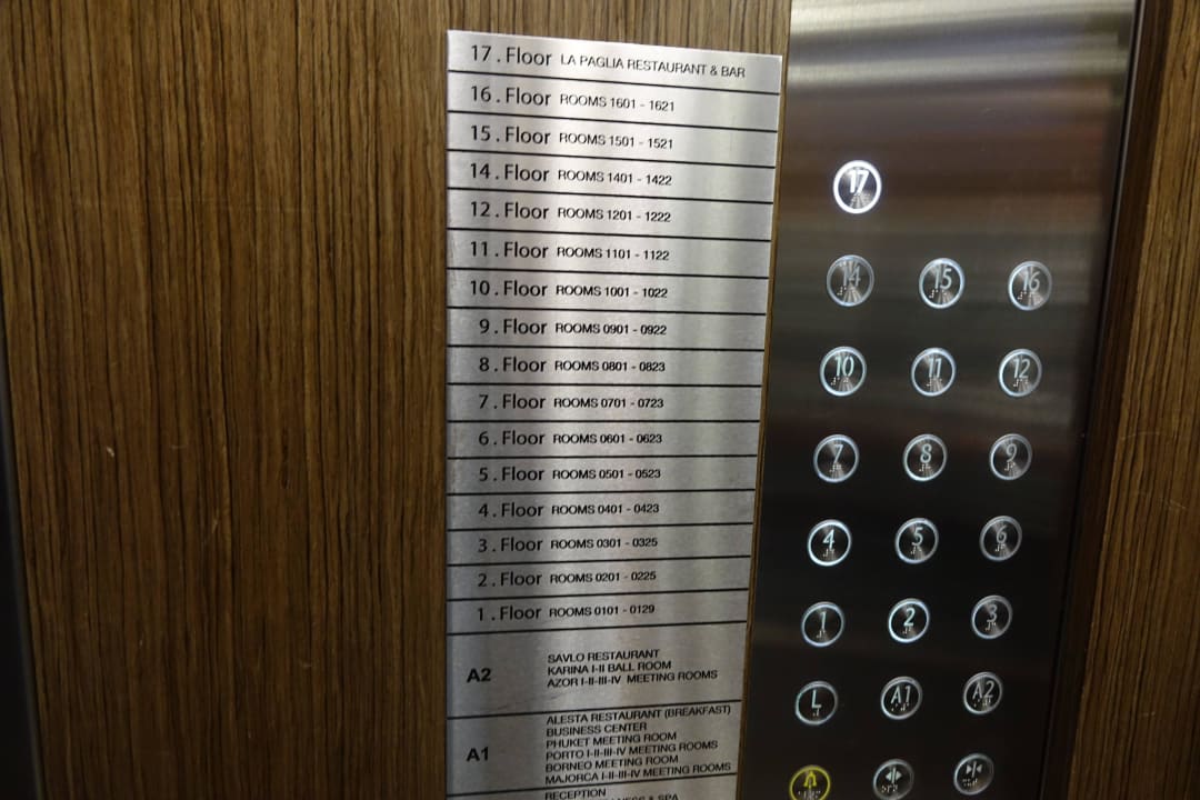 Aufzug zur Ausblicketage Windsor Hotel & Convention Center Istanbul