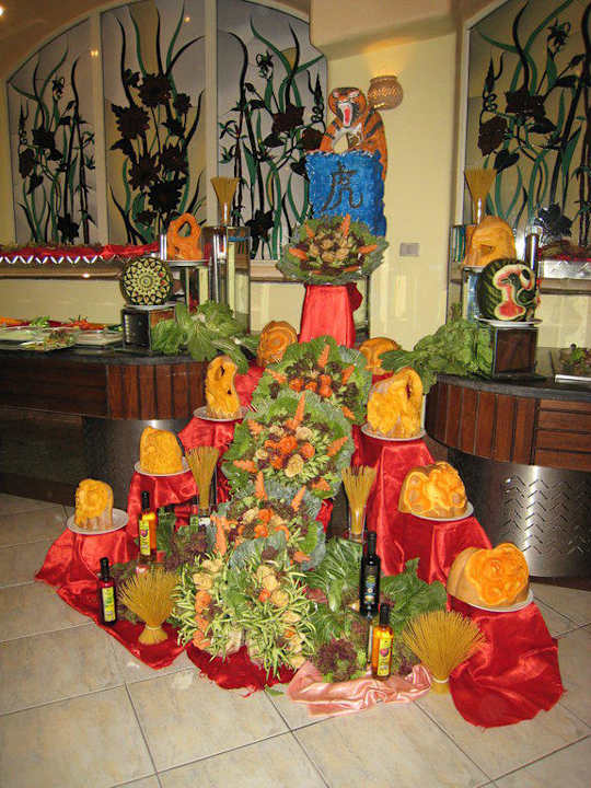 Tolle Deko im Restaurant Pickalbatros Dana Beach Resort - Hurghada