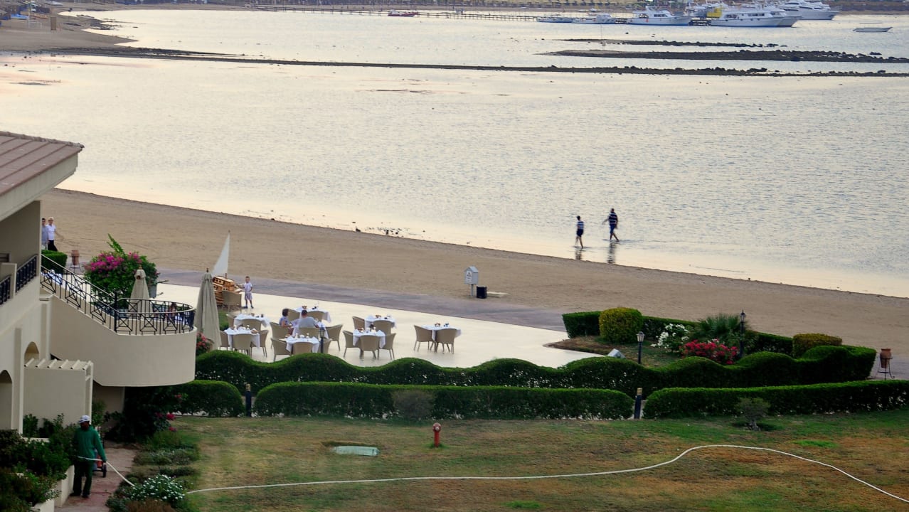 SIcht auf Fischrestaurant Cleopatra Luxury Resort Makadi Bay