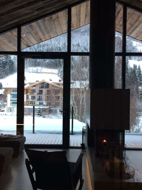 Ausblick aus dem Ruheraum Naturhotel Forsthofgut