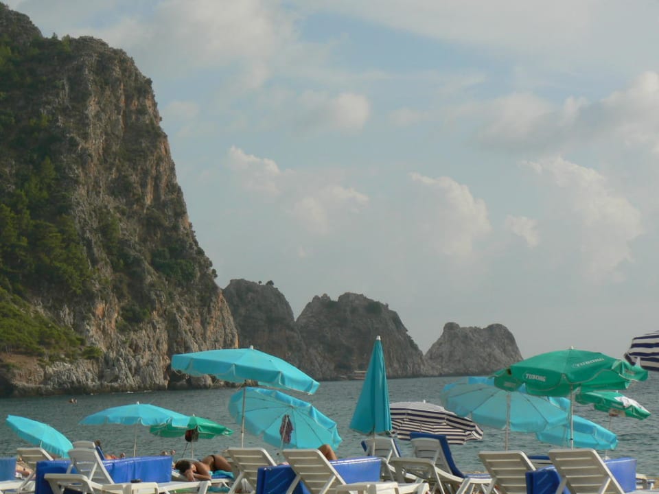 Ausblick vom Hotelstrand Hotel Aslan City Kleopatra