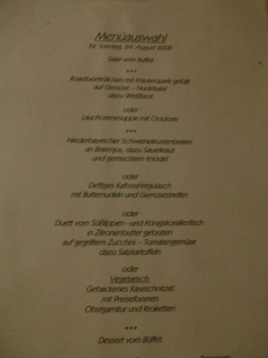 Speisekarte Riederin Hotel & Chalets