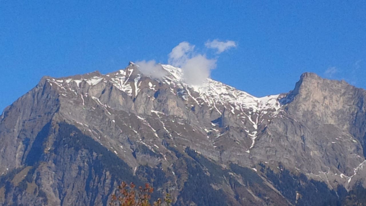 Alpenpanorama vom Garten Grand Resort Bad Ragaz