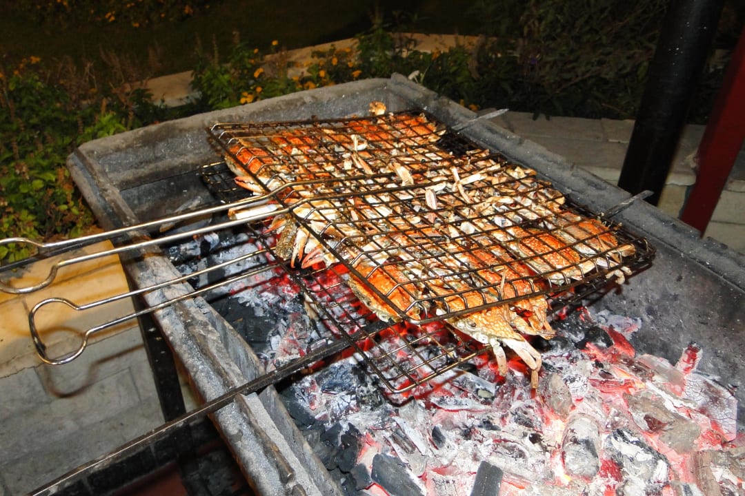 Krabben auf dem Grill Arabia Azur Resort