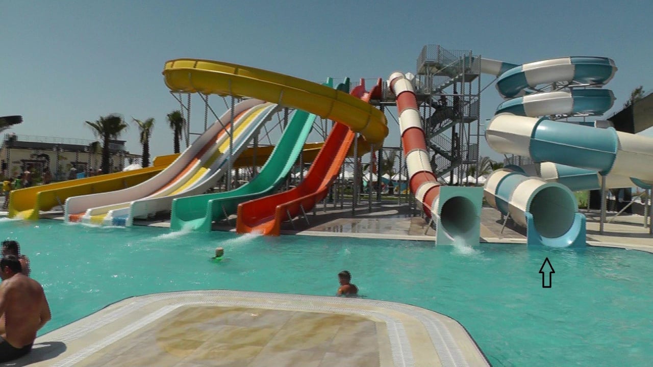 Blauweiße Rutsche 14 Tage defekt! Seaden Sea Planet Resort & Spa