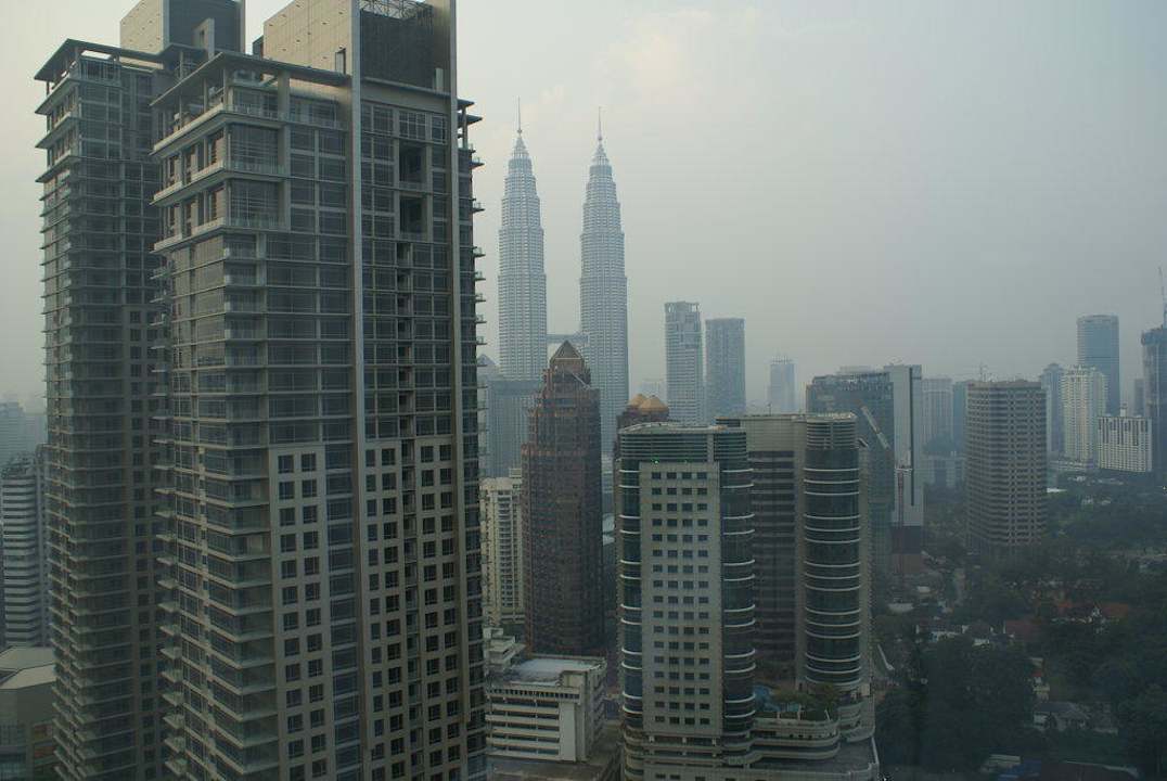Ausblick aus dem Zimmer in der 35. Etage Hotel The Westin Kuala Lumpur