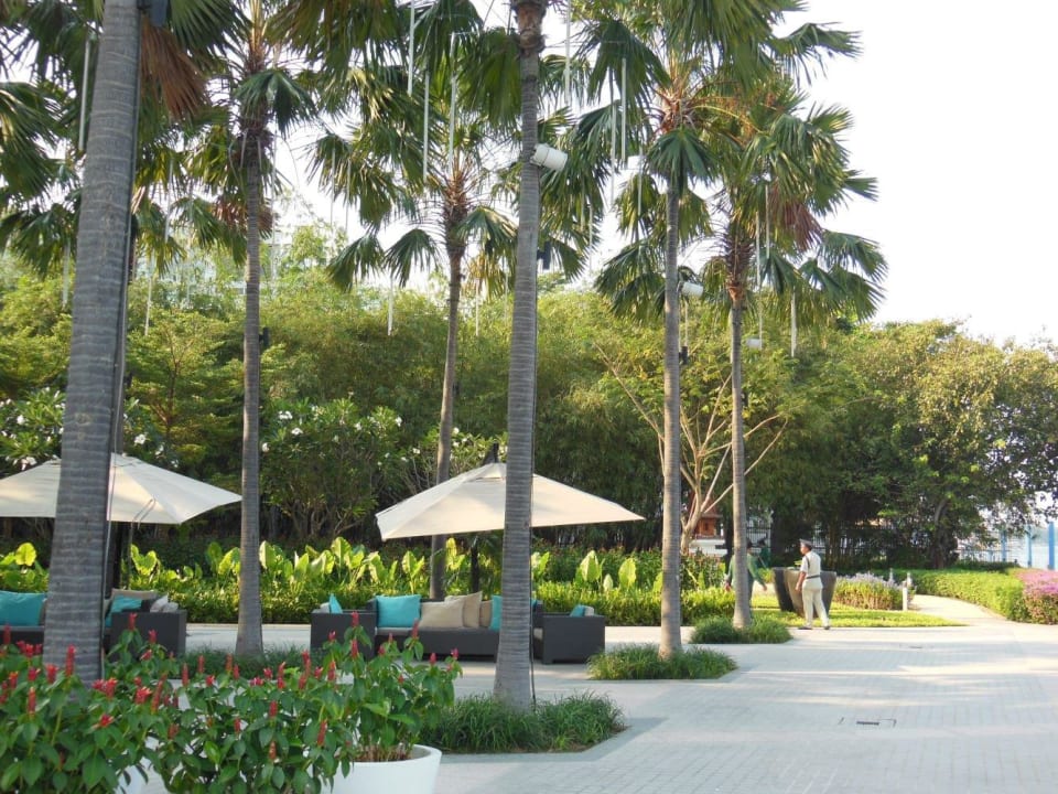 Außenterrasse Chatrium Hotel Riverside Bangkok